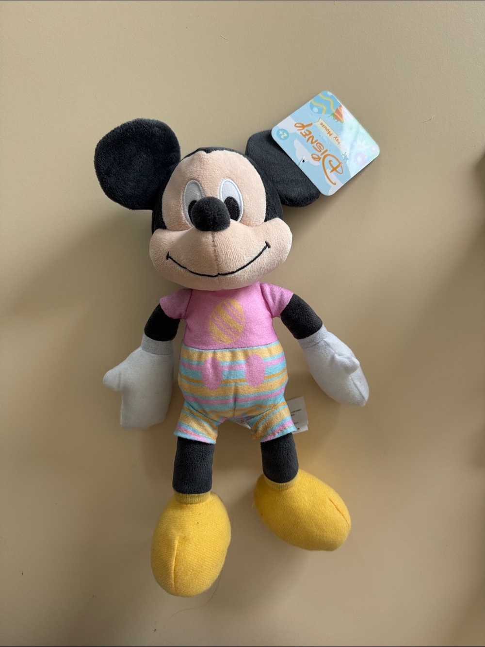 Disney Mickey Mouse Plush - Pink Shirt, Yellow Shoes